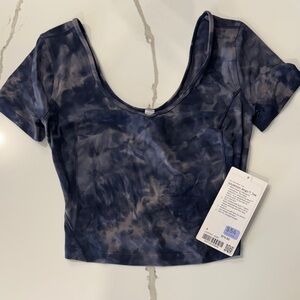 lululemon athletica Align Tie-Dye Crop Top Size 4 NWT